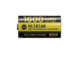 Accu Li-ion 18350 - Capacité 1600mAh - 3,6V - 5,76Wh - Port USB-C