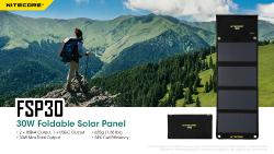 Panneau solaire pliant - 30W - Dim : 295mm × 170mm × 45mm