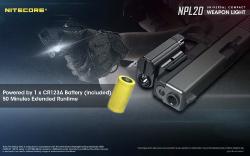 Lampe Spéciale Arme NPL20 - 460Lm - Lg : 64,5mm - Dia-tête : 33mm