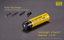 Accus Li-ion 18650 - 2600mAh - 3.7V - 9,6Wh sous blister