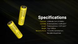 Accu Li-ion 21700 Haute Performance - Capacité 5300mAh - 3,6V