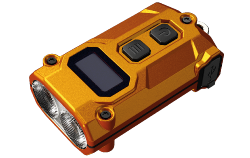 Lampe porte-clés Tini 3 Orange - 600Lm - Lg : 47,2mm - Lrg : 25,4mm - Dia tête : 14mm