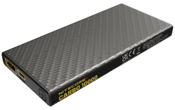Batterie externe en carbone CARBO 10000 - 10 000mAh