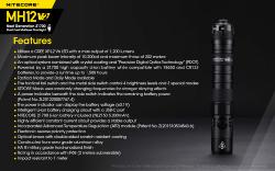 Lampe torche Multitask Hybrid 12 V2 - 1 200Lm - Lg : 158mm - Dia-tête : 25.4mm