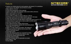 Lampe torche Multitask Hybrid 27 UV - 1000Lm - Lg : 154mm - Dia-tête : 40mm