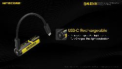 Accus Li-ion 18650 Rechargeable - 3400mAh - 3,6V - 12,6Wh - port USB-C