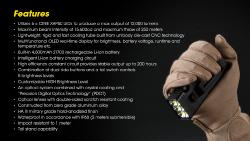 Lampe torche Tiny Monster 12K - 12000Lm - Lg : 108mm - Lrg : 41mm