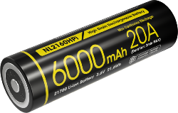 Batterie Rechargeable 21700 Li-ion Haute Performance - Capacité 6000mAh  - 3,6V