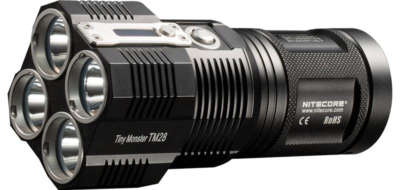 Lampe torche Tiny Monster 28 - 6000Lm - Lg : 142mm - Dia-tête : 57x57mm