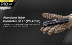 Lampe torche Precise 10 V2 - 1100Lm -  Lg : 148mm - Dia-tête : 25.4mm