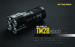 Lampe torche Tiny Monster 28BI + Accus - 6000Lm - Lg : 142mm - Dia-tête : 57x57mm
