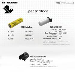 Système de batterie intelligent 21700SET - 80lm - Power bank - 5000mAh