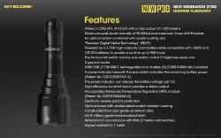 Lampe torche Precise 30 New - 1000Lm - Lg : 155mm - Dia-tête : 50mm - Avec accu