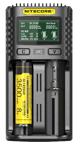 Chargeur USB-C - 2 ports de charge de 1500mA chacun - écran LCD