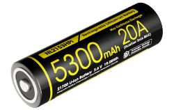 Batterie Rechargeable 21700i Li-ion Haute Performance - Capacité 5300mAh - 3,6V