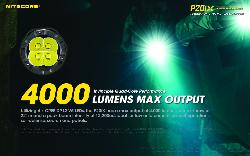 Lampe torche Precise 20 I X -  4000 Lm - Lg : 141.5mm - Dia-tête : 31.8mm