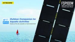 Panneau solaire pliant waterproof - 100W - Dim : L : 385mm x I : 300mm x H : 45mm