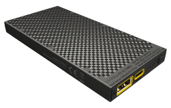 Batterie externe en carbone 2e génération - 10 000mAh - 5V / 3A - 18W