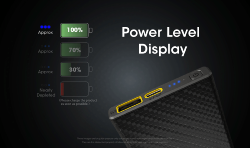 Batterie externe en carbone CARBO 10000 - 10 000mAh