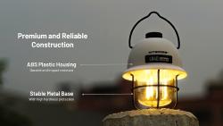 Lanterne Rétro multifonction LR40 -  Rechargeable en USB-C - Blanche - 100Lm - Lg : 117mm - LR : 96m