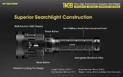 Lampe torche Tiny Monster 39 + batterie - 5200Lm - Lg : 276mm - Dia-tête : 90mm