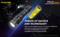 Lampe torche Precise 20 I UV - 1800Lm - Lg : 150.5mm -  Dia-tête : 31.8mm