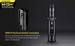 Lampe torche Multitask Hybrid 10 V2 - 1200Lm - Lg : 147mm - Dia-tête : 25.4mm