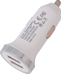 Chargeur avec embout allume-cigare avec 2 sorties USB