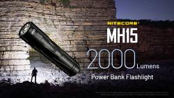 Lampe torche Multitask Hybrid 15 - 2000Lm - Lg : 117mm - Dia-tête : 30mm