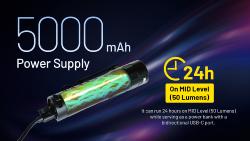 Lampe torche Multitask Hybrid 15 - 2000Lm - Lg : 117mm - Dia-tête : 30mm