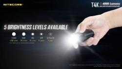 Lampe porte-clés T4K - 4000 lm - Lg : 823mm - Dia-tête : 292mm
