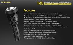 Lampe torche Tiny Monster 39 + batterie - 5200Lm - Lg : 276mm - Dia-tête : 90mm
