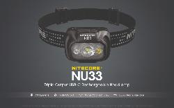 Lampe Frontale NU33 Noir - 700Lm