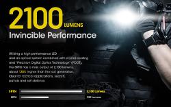 Lampe torche SRT6i - 2100Lm - Lg : 163mm - Dia-tête : 40mm