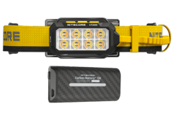 Lampe Frontale UT2000 + Batterie externe Carbo12K - 2000Lm 