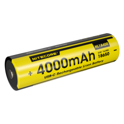 Accu Li-ion 18650 - Rechargeable en USB-C - 4000mAh - 3,6V - 14,4Wh