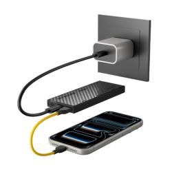 Batterie externe en carbone 4e génération - 10 000mAh - 5V/3A - 22,5W