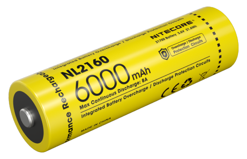 Batterie Rechargeable 21700 Li-ion - Capacité 6000mAh - 3,6V