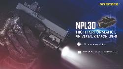 Lampe Spéciale Arme NPL30 - 1200Lm - Lg : 81,5mm - Dia-tête : 35,6mm