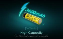 Accus Li-ion 18650 High discharge - 3600mAh - 3,6V - 12,9Wh