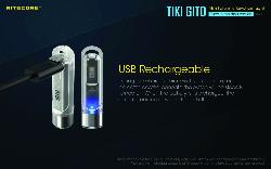 TIKI Phosphorescente - 300Lm - Lg : 55mm - Dia-Tête : 14,7mm
