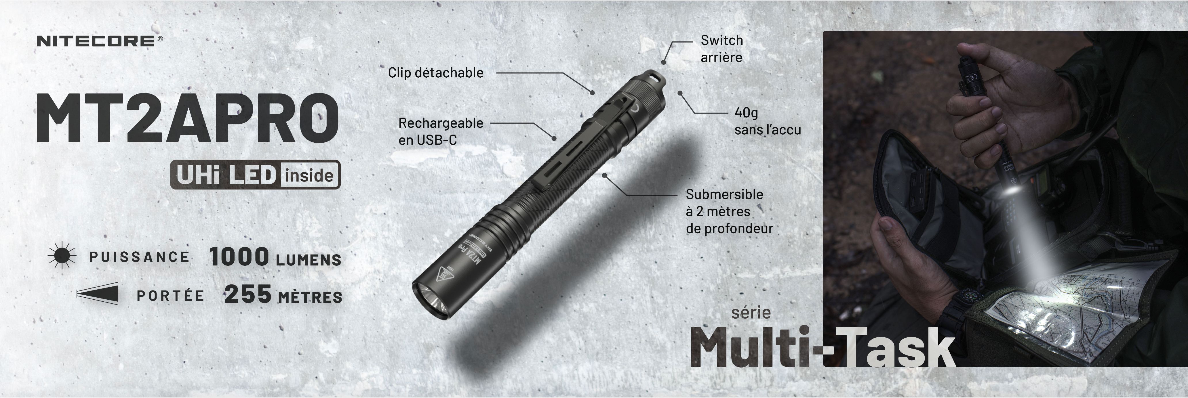 Nouvelle lampe torche MT2APRO