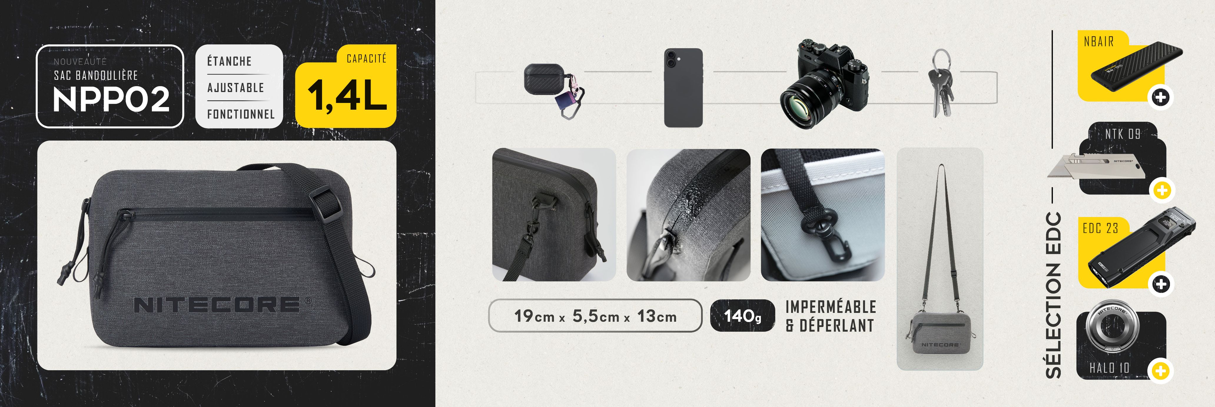 Nouveau sac bandoulire EDC NPP02