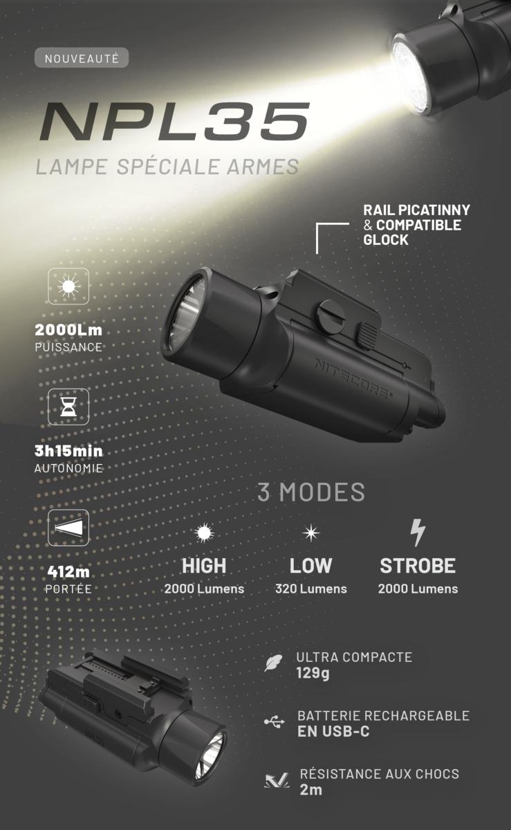 Nouvelle lampe pour arme - NPL35