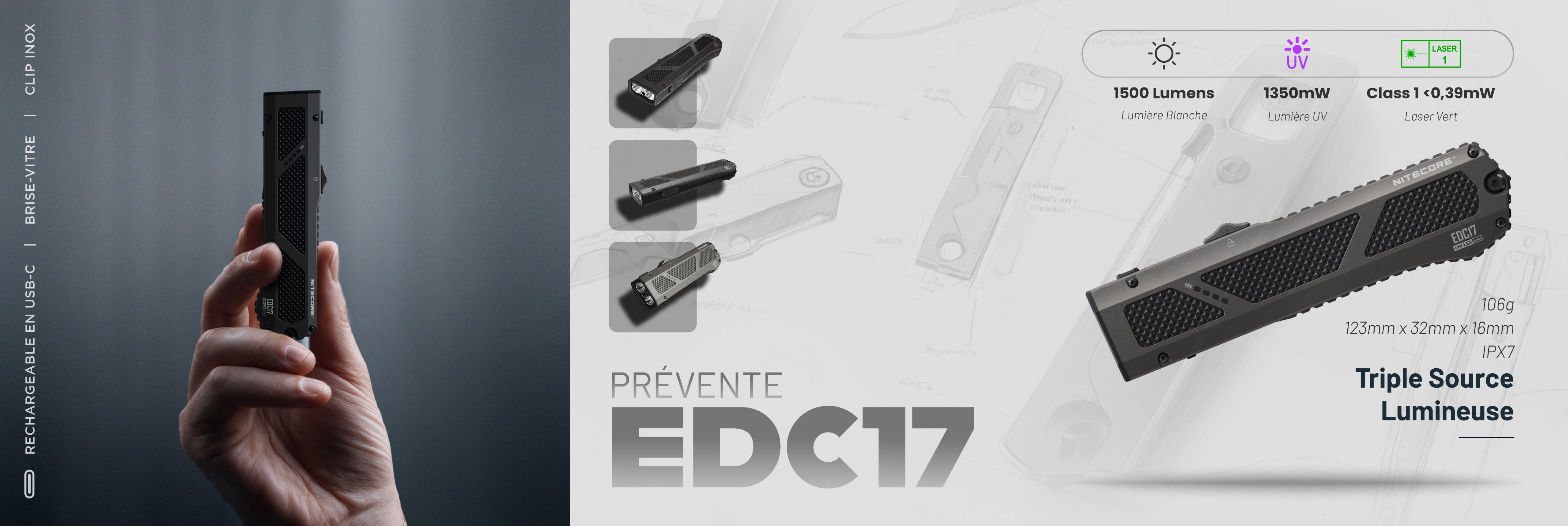 Nouvelle lampe torche EDC17