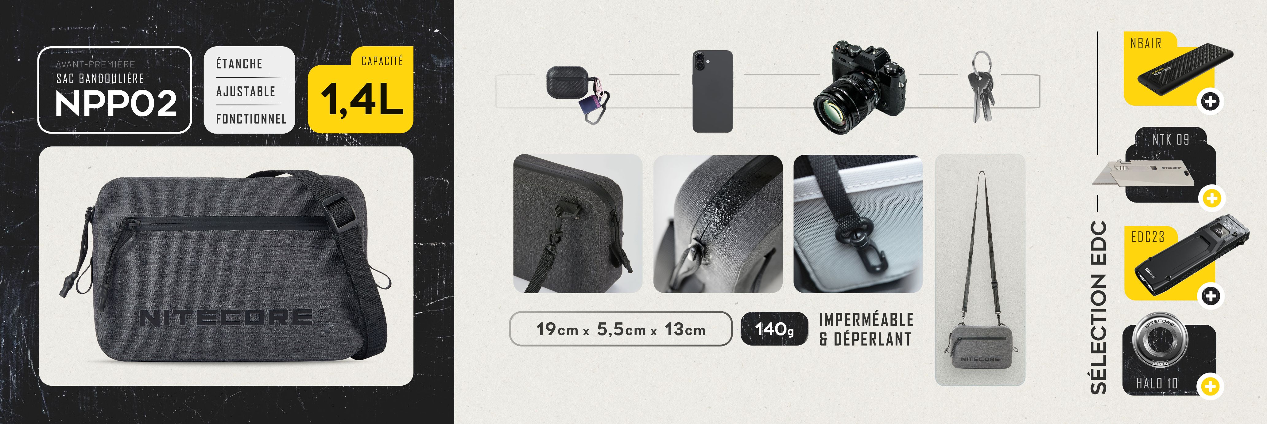 Nouveau sac bandoulire EDC NPP02