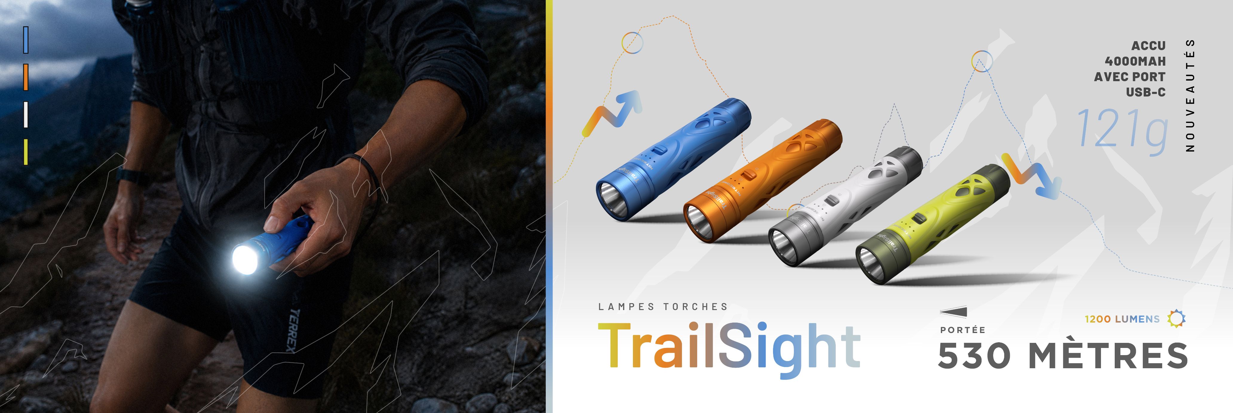 Nouvelle lampe torche TrailSight, 4 coloris au choix