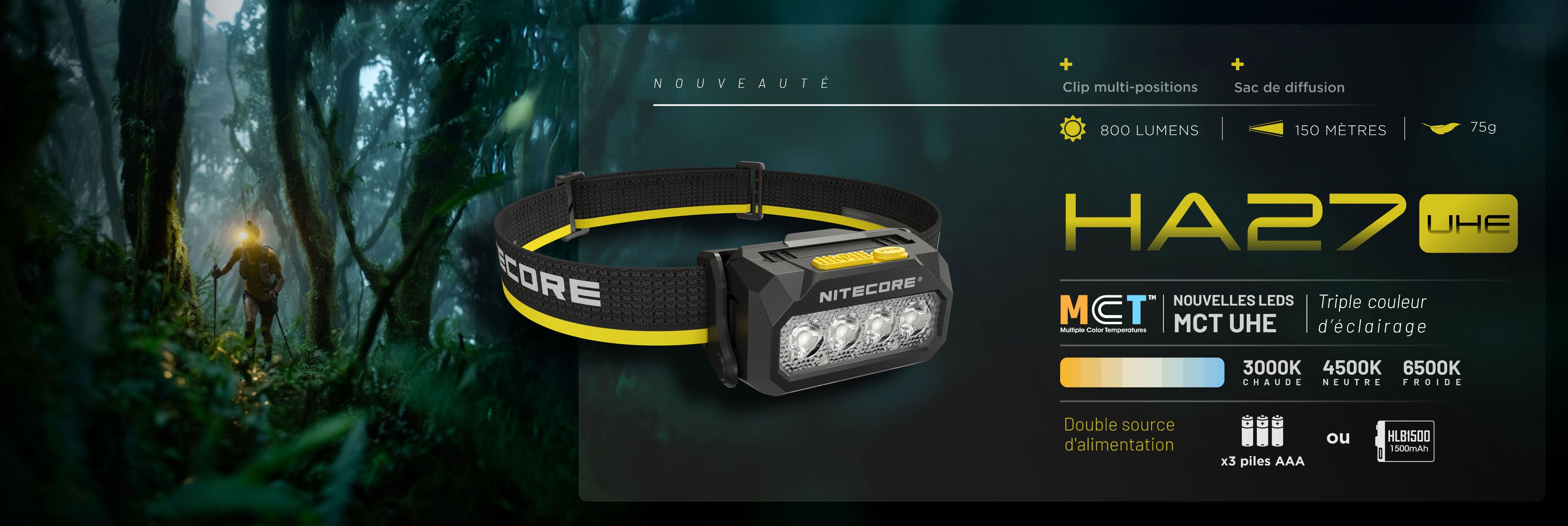 Nouvelle frontale HA27 UHE � triple temp�rature de couleur